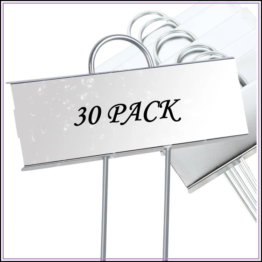 

30 Pack Metal Plant Labels, Weatherproof Garden Stake Tags, Reusable Planting Markers for Outdoor Use