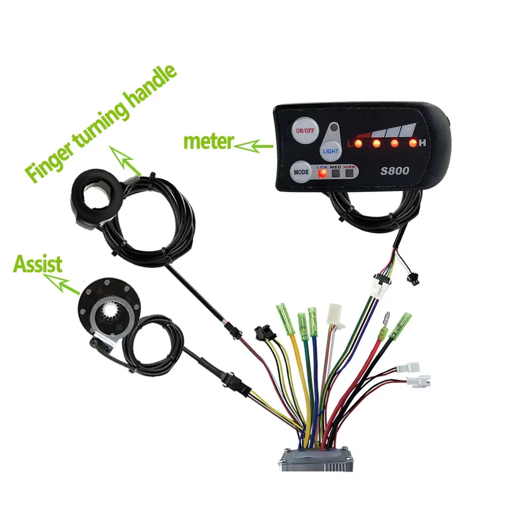 أجزاء تحويل الليثيوم للدراجة، مجموعة التحكم العامة S800 JN15A، لمحرك 250 وات، 350 وات #2