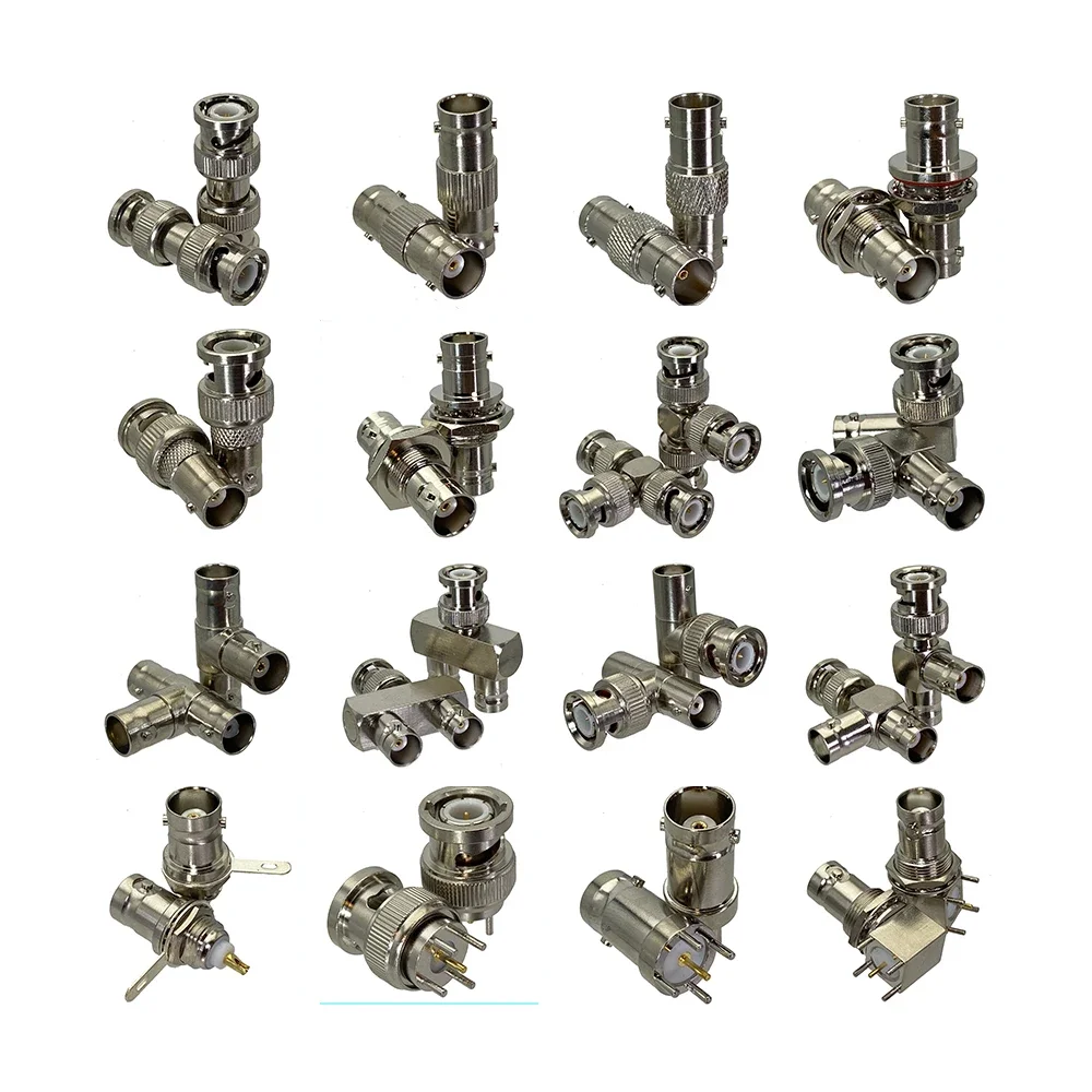 3x 5x 10x Adapter Connector BNC Male Plug & Female Jack T & Y Type Bulkhead Nut , PCB Mount & Flange RF Coaxial