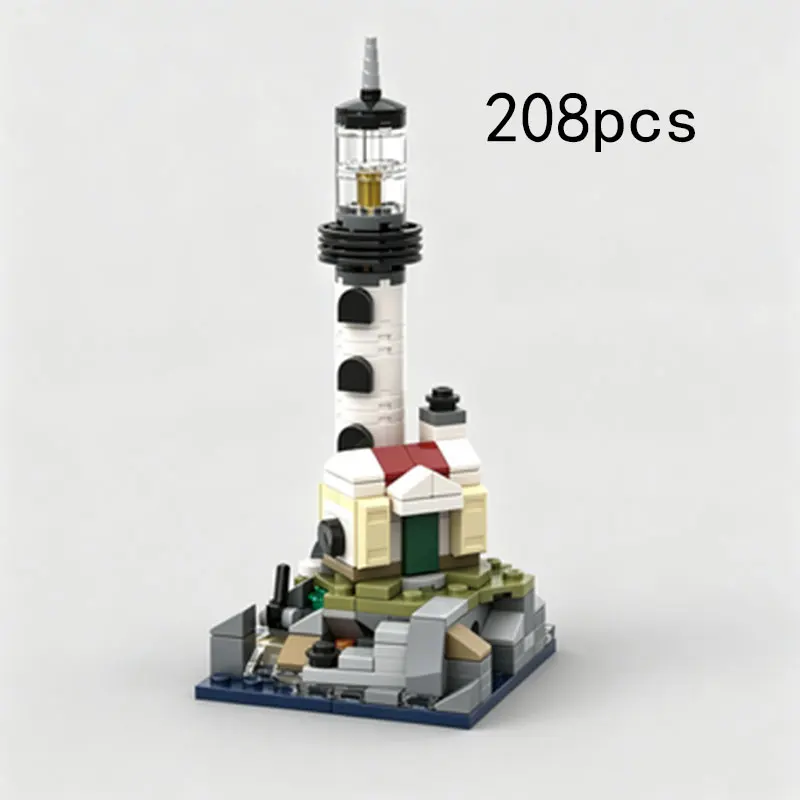 moc-208-pecas-blocos-de-montar-de-pequenas-particulas-diy-farol-de-ilha-criativo-brinquedo-de-descompressao-para-casa