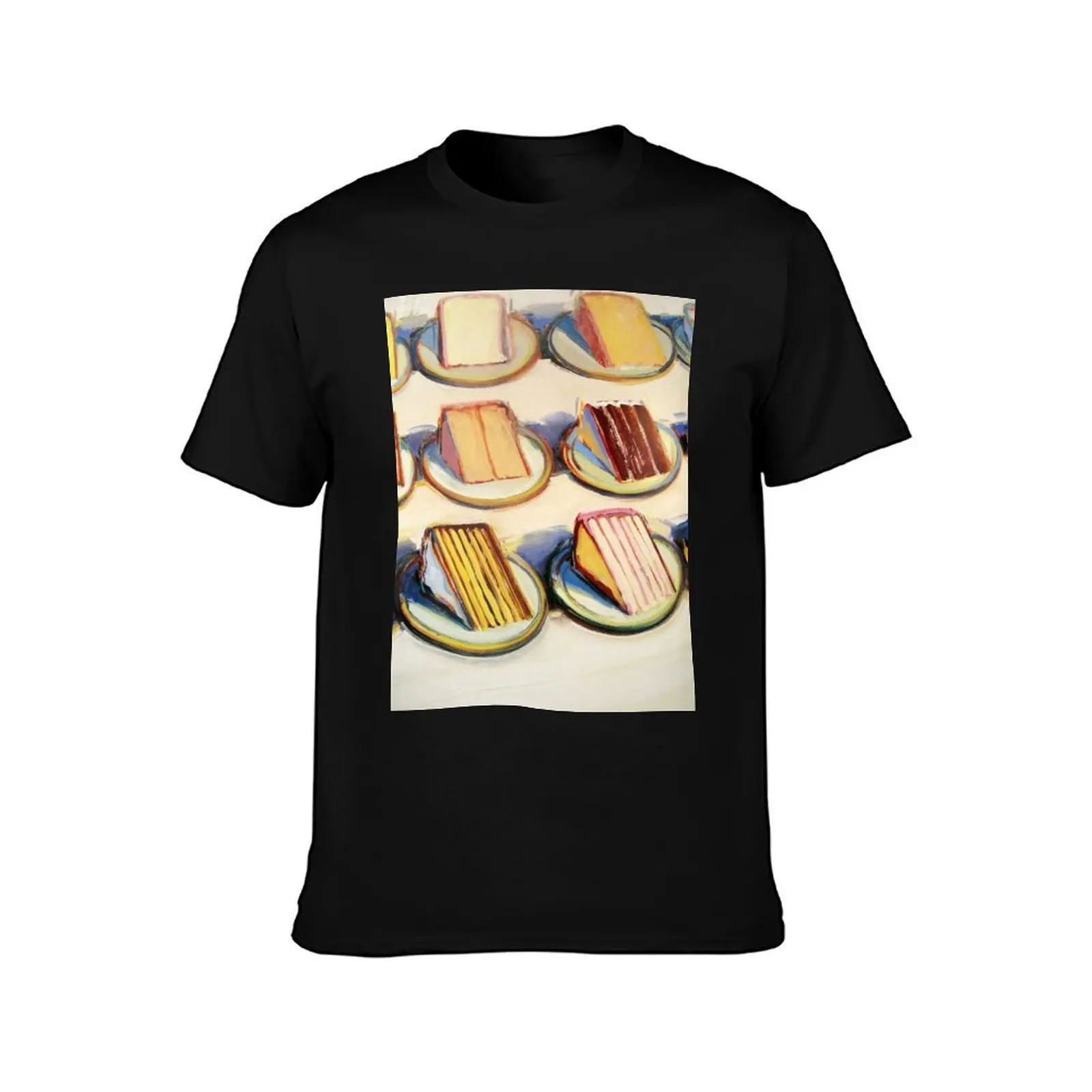 Wayne Thiebaud - Absract T-Shirt, Summer Casual Cotton Tee, Oversized Streetwear Tops, Vintage Graphic Print, Unisex Men Women