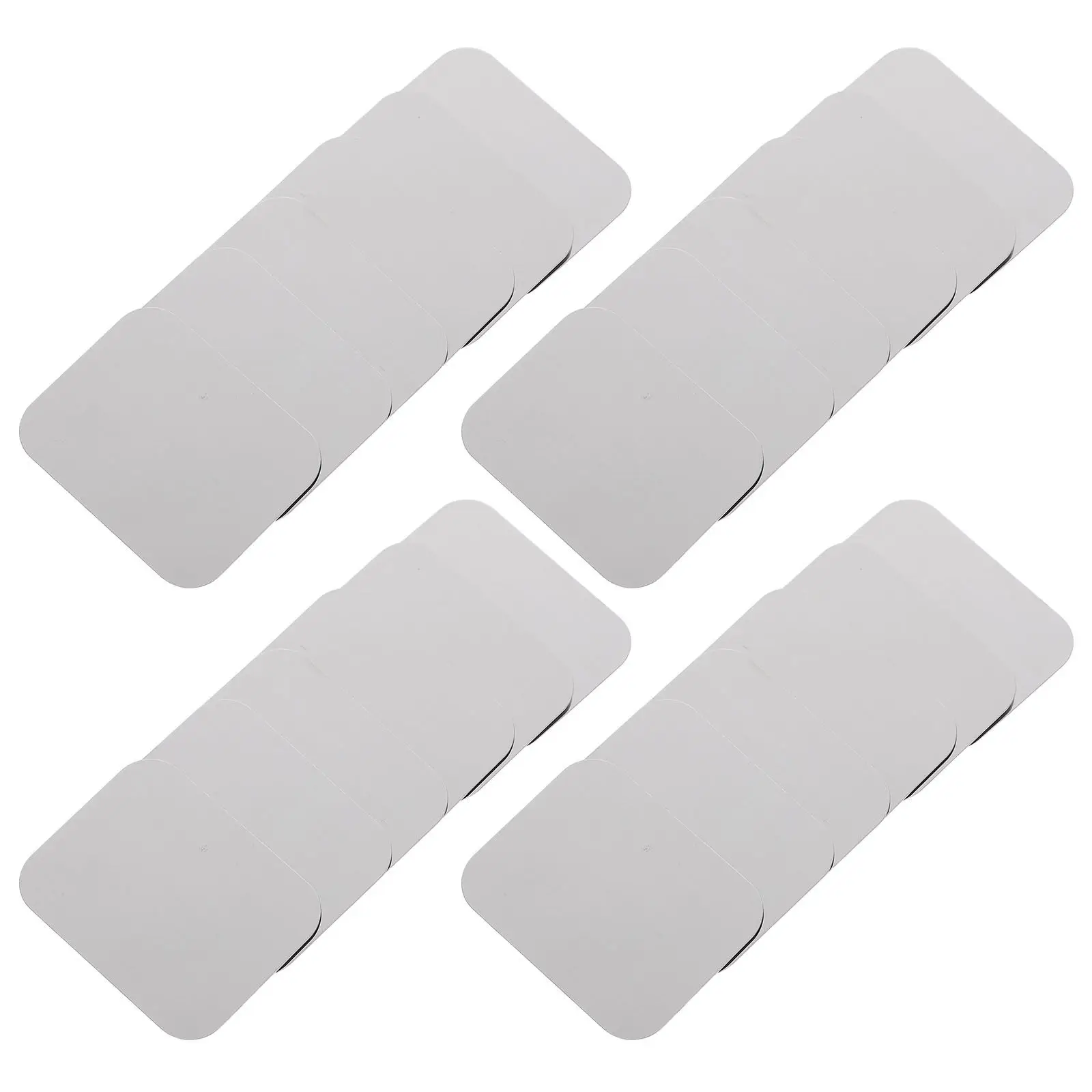 30pcs Magnetic Mounting Plate For Cabinet Lights Led Under Cabinet Lighting Adhesive Backing Plate Iron Sheets For Wardrob