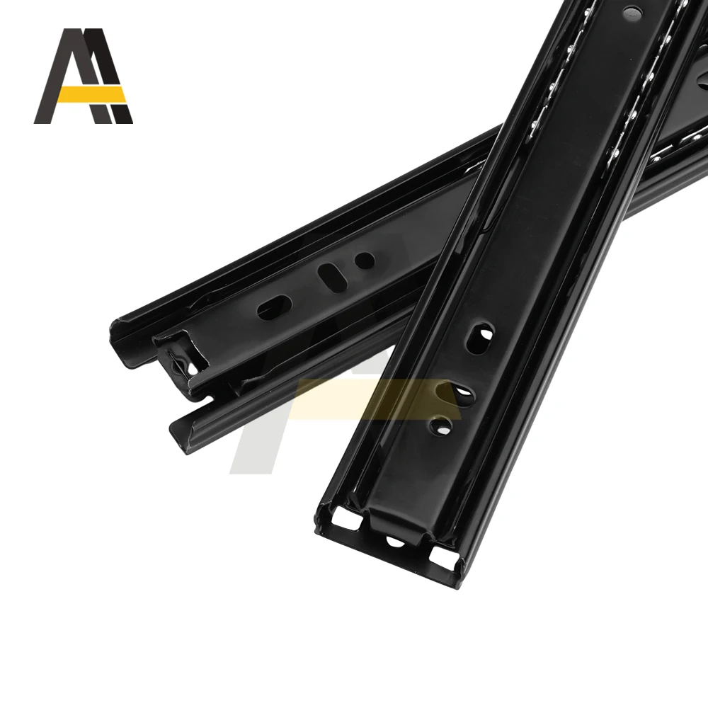 metal tracks for dresser drawers 16-inch Basic Metal Drawer Slide (Corresponding wood slide sold separately)