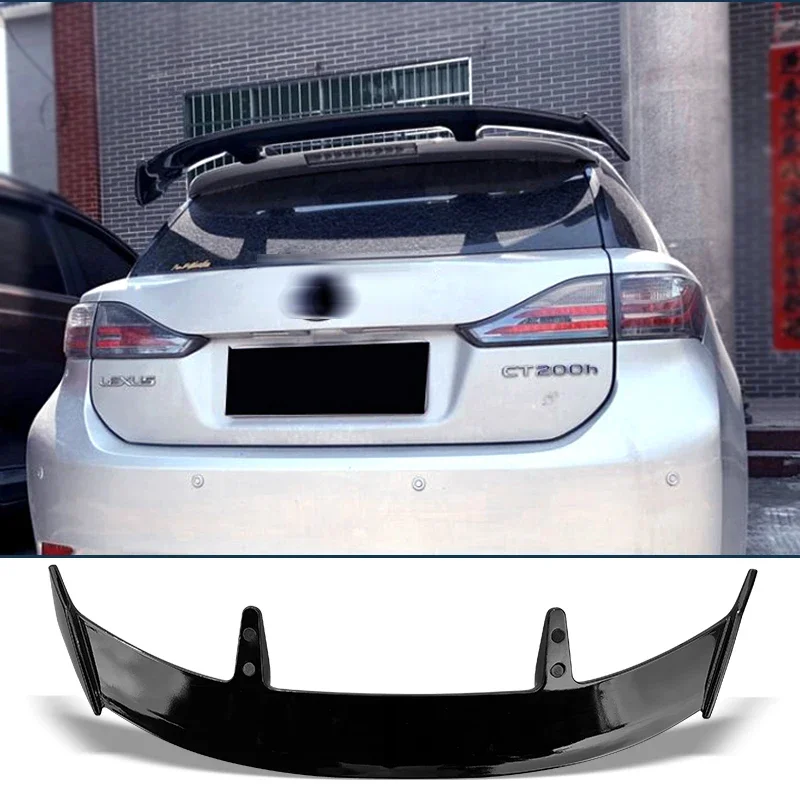 Trunk Spoiler for Lexus CT200H Carbon Surface Car Rear Trunk Wing Type TE ABS Material Refit Accessories