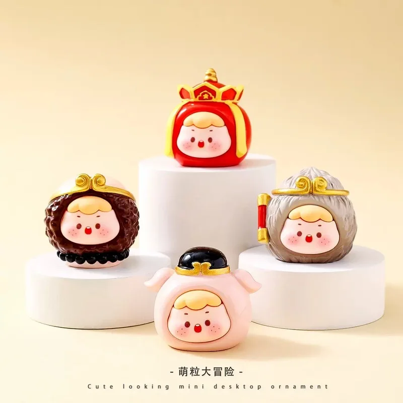 귀여운 만화 장식 블라인드 박스 9개입 서유기 트렌디 플레이 인형 귀여운 손오공 데스크탑 장식 창의적인 미니 선물