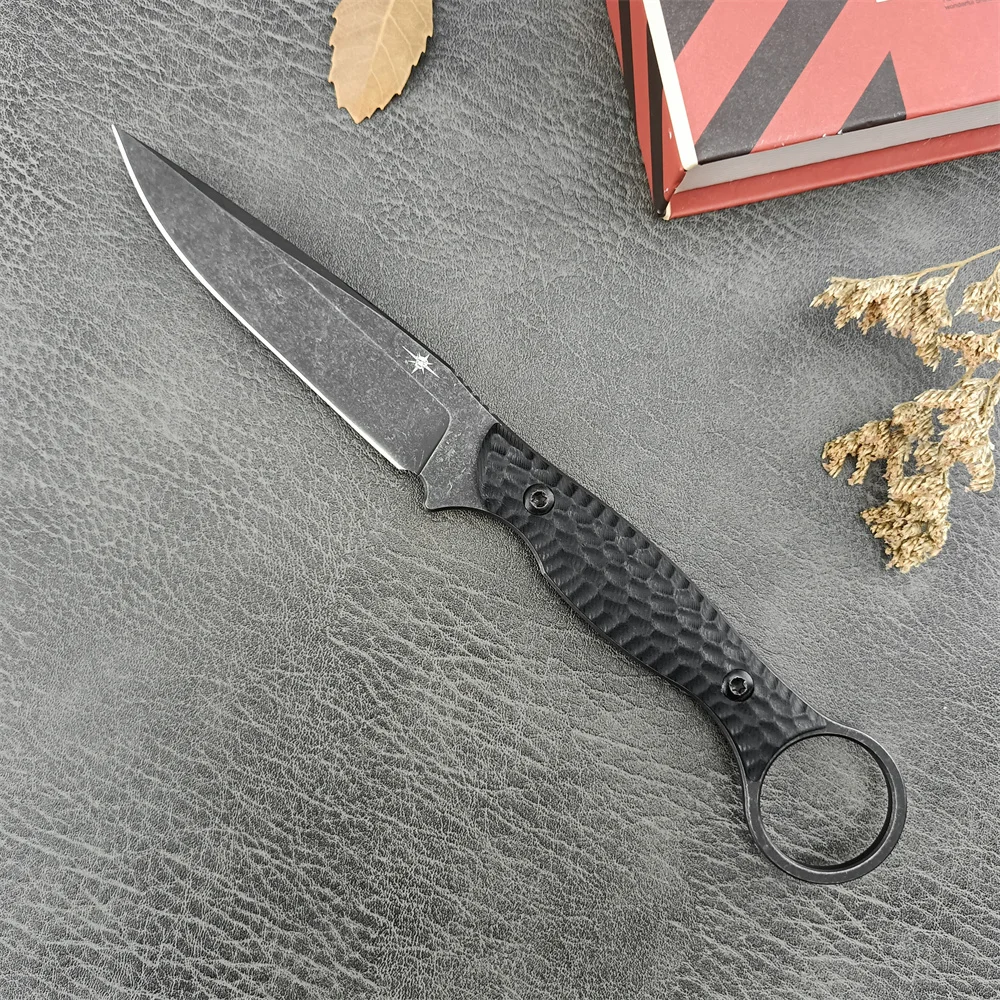 

Higher Quality Tactical Fixed Blade 8Cr13Mov Blade G10 Handle Outdoor Camping Hunting Cutting Self Defense Emergency Rescue Tool