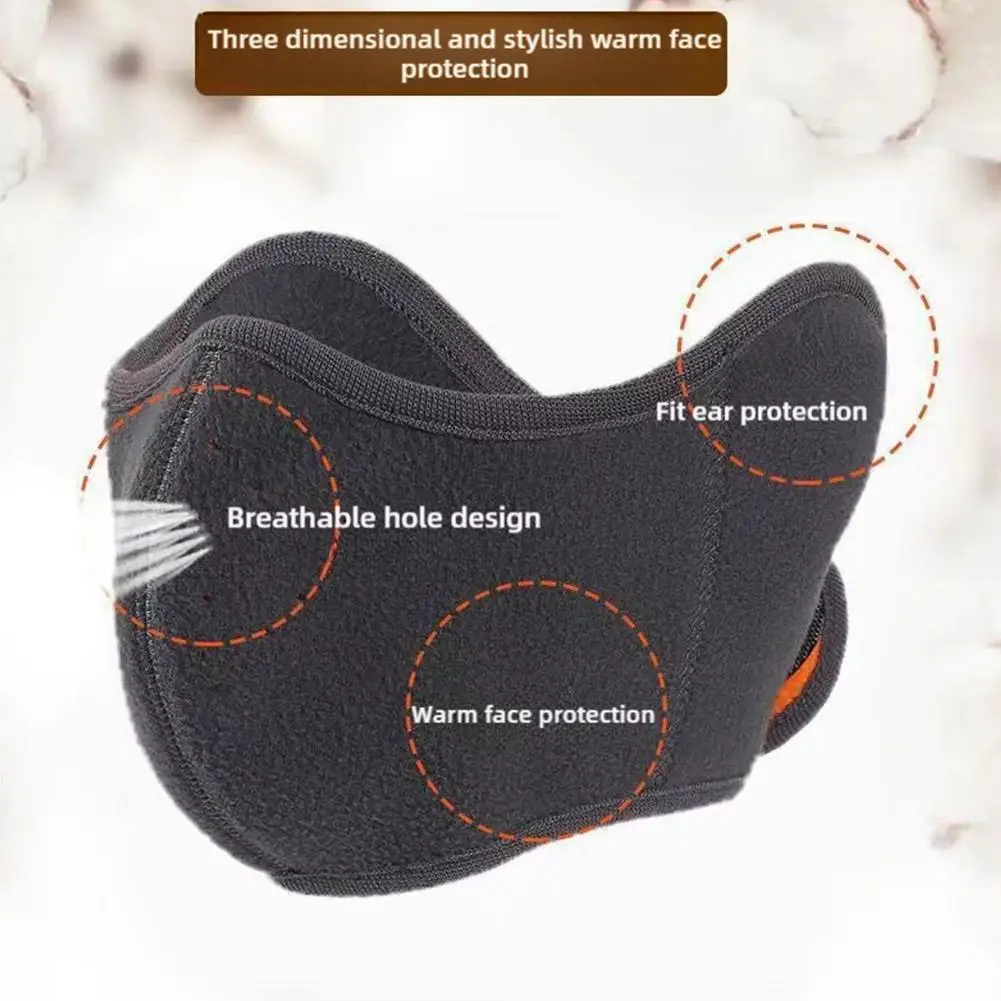 Winter Mask Warm Mask Full Cover Face Mask Outdoor Windproof Mask Breathable Thickened Dustproof Reusable Mask