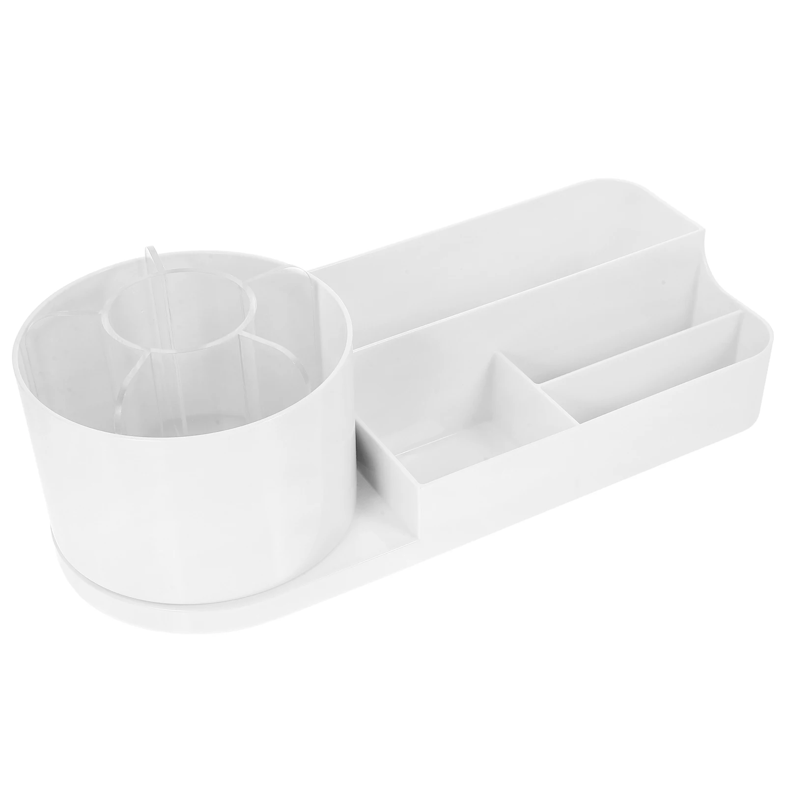 

Storage Box 5013 Pearl White Large Capacity Desk ganizer Compartment Case for Makeup Brush Holder Table Skin Care