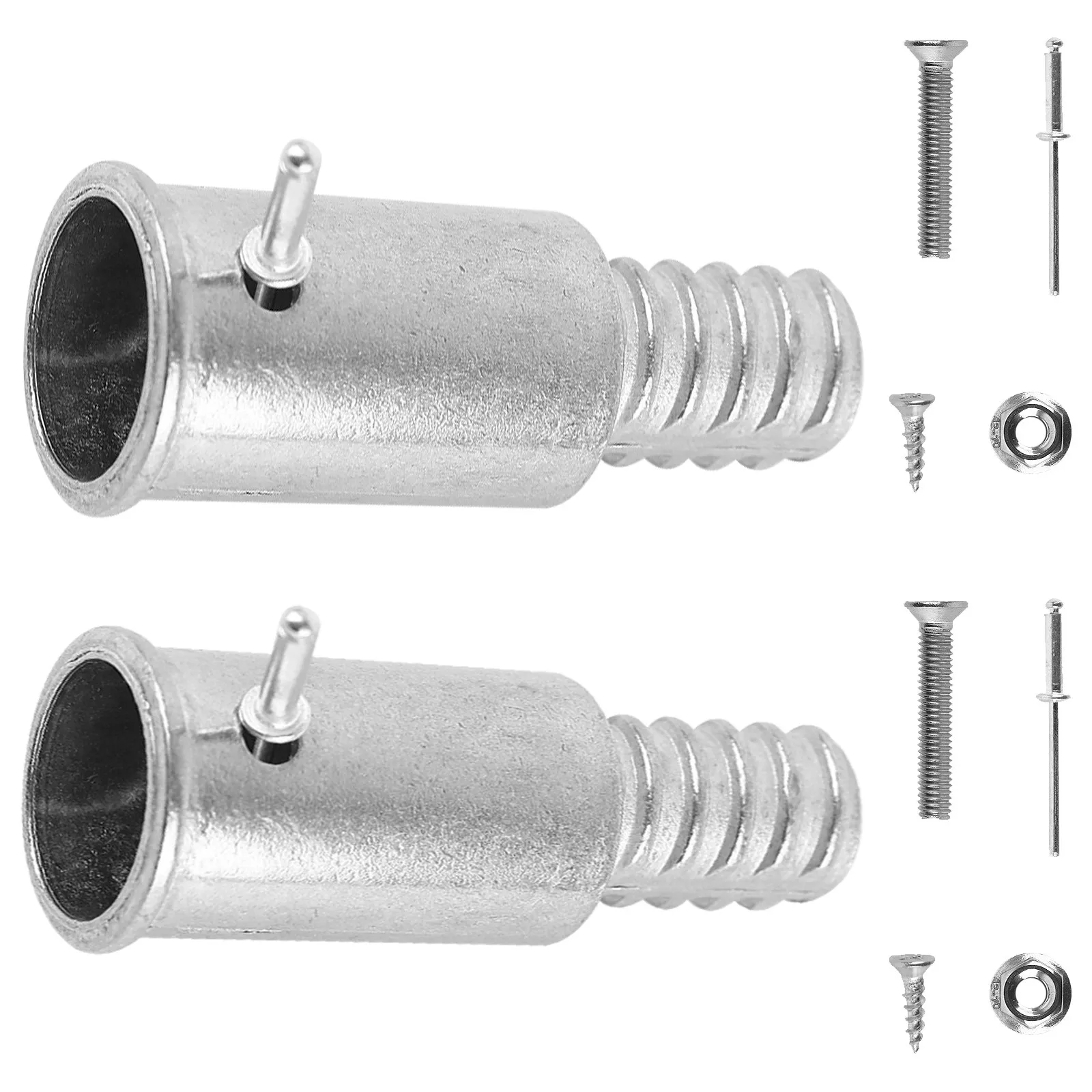 10 Pcs Alloy Mop Rod Connector Clamp Handle Screw Corrosion Proof Joint Anti-rust Pole Head Cleaning Tool Adapter
