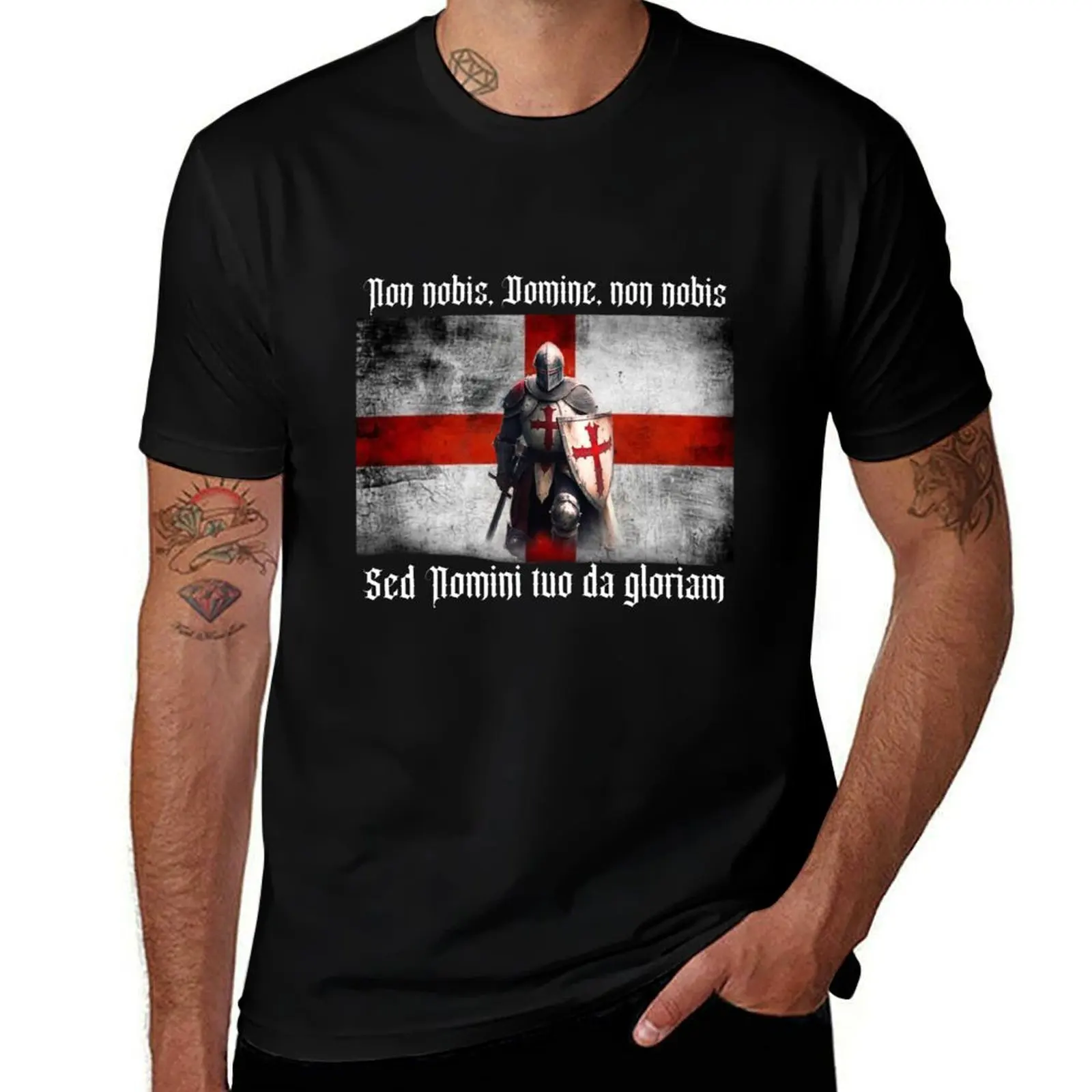 Templar Knight T-Shirt Soft Touch Basic Cotton T-Shirt