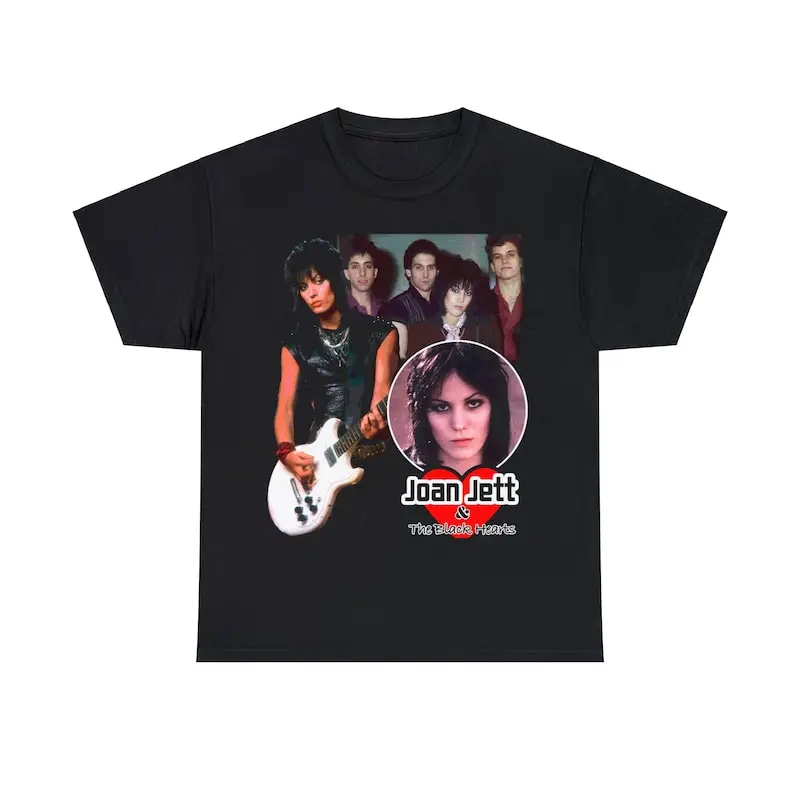 Joan Jett and the Black Hearts band 70s hard rock t shirt