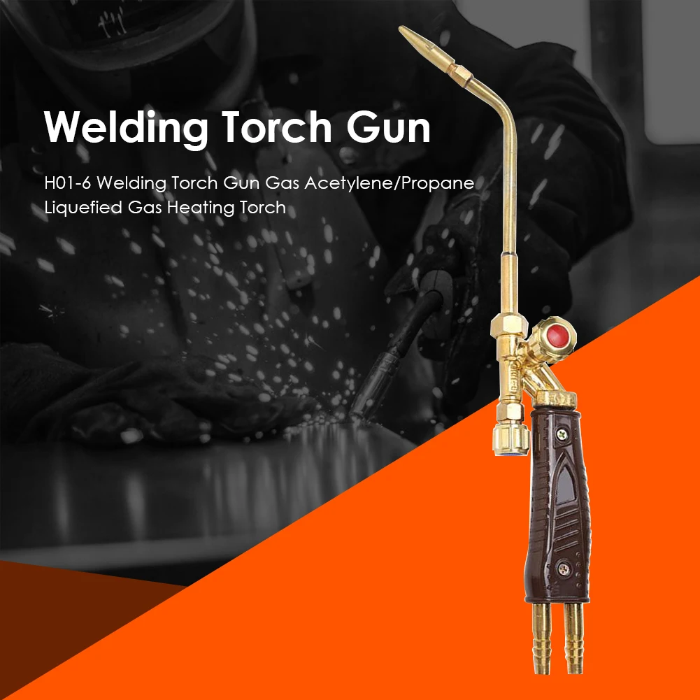 Gas Brazing Torch H01-6 Oxygen Acetylene Liquified Gas Soldering Welding Torch