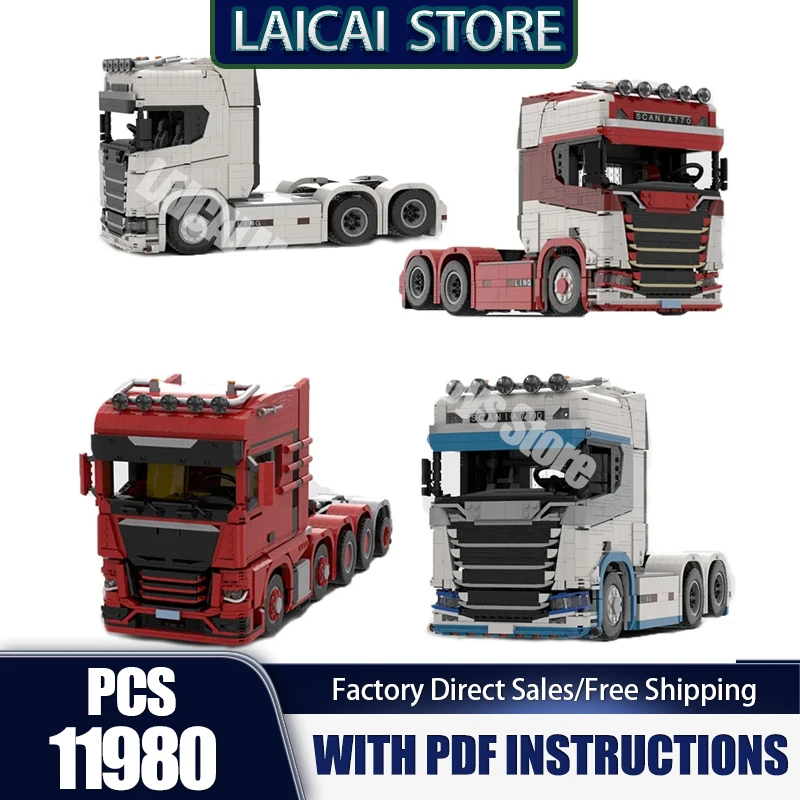 

Moc Building Blocks Modular SCANIA 770s 6x2 Truck/6X10 Model Technology Bricks DIY Assembly Toys Construstion Holiday Gifts