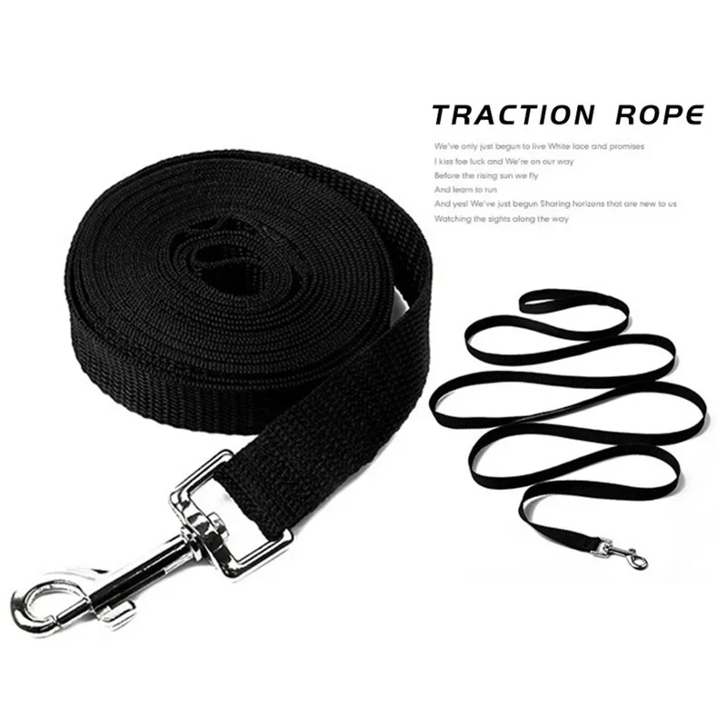 Nylon Dog Training Leashes Walking Pet Leash Long Lanyard Traction Rope for Small Large Dogs 1.5M 1.8M 3M 4.5M 6M 10M Lead Item