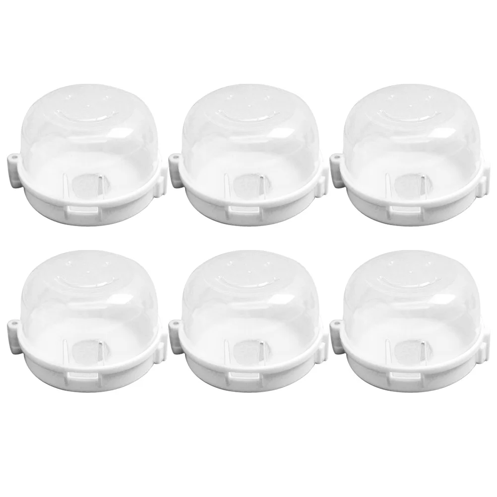 

6 Pcs Button Baby Oven Stove Top Cover Child Door Knob Covers Cooker Protective