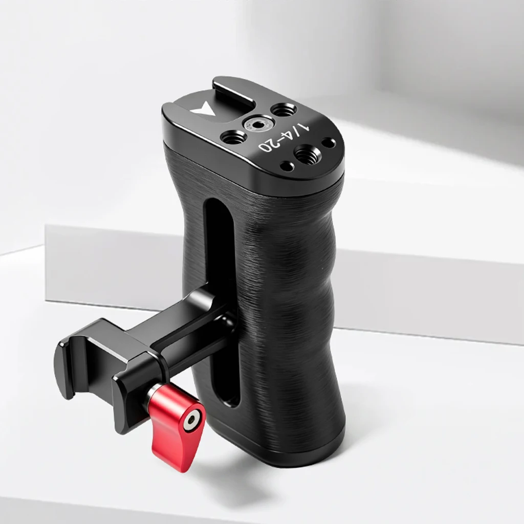 DSLR-Kamera-Cage-Rig mit NATO-Schienen-Seitengriff, rutschfester Gimbal-Hebegriff, Cold Shoe Mount, 1/4" 3/8" Gewinde, Ronin-Stabilisator – Detail 17