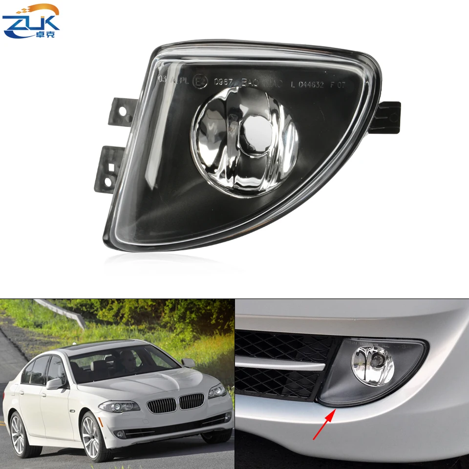 ZUK Front Bumper Fog Light Fog Lamp For BMW 5 series F10 F11 F18 520i 523i 528i Foglamp Foglight 63177216885 63177216886