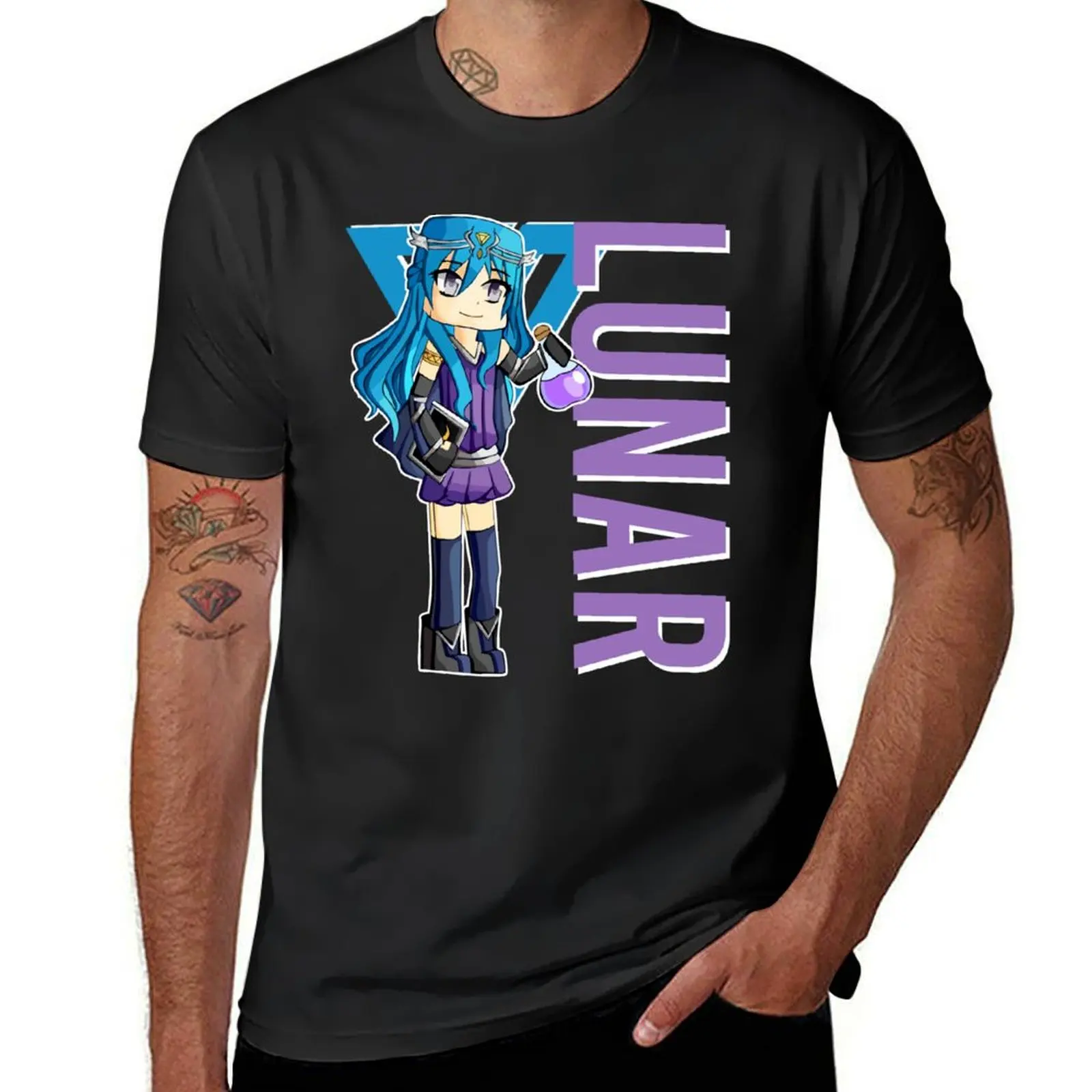 Lunar Itsfunneh Funneh Krew gamer fan art 2022 T-Shirt Short sleeve tee boys animal print sweat shirts, men