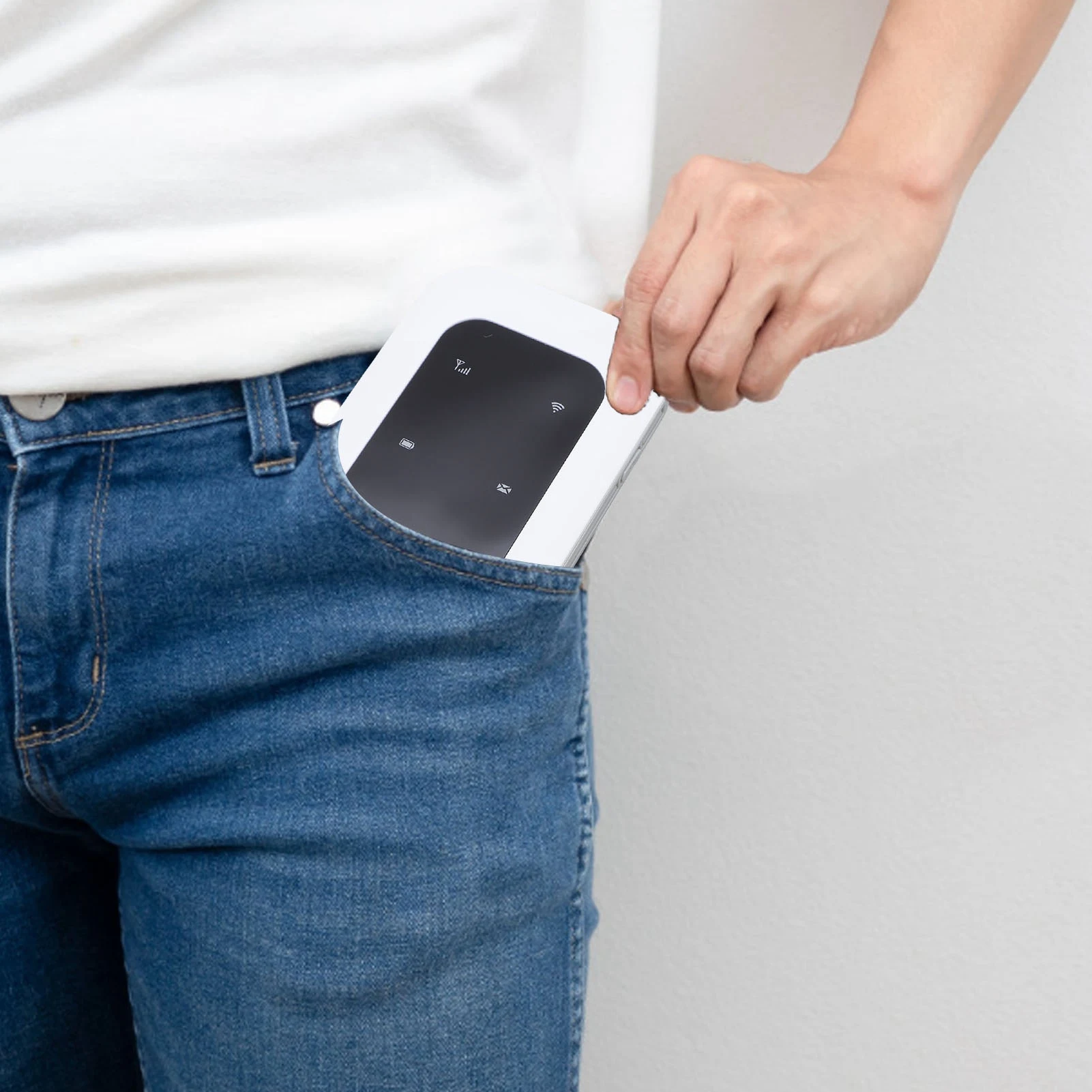 Punto de acceso móvil WiFi 4G 5G de viaje, punto de acceso WiFi portátil 4G 5G, batería de larga duración, compatible con 10 dispositivos de 300Mbps para Campervan