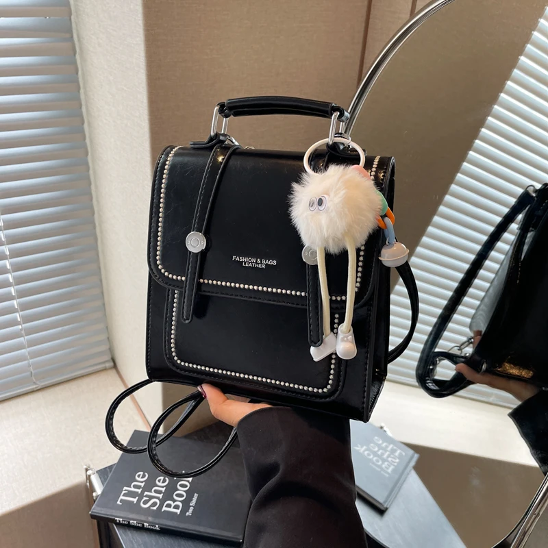 Trendy Academy Style Shoulder Bag for Women 2024 New Fashion Versatile Trendy Women\'s Bag Animal Cartoon Doll Women\'s Bag