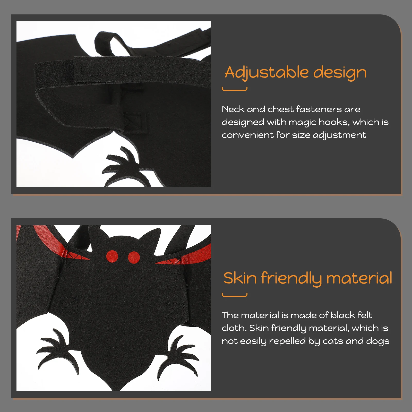 

Creative Bat Wing Halloween Pet Costume Comfortable Dog Cat Clothes Photo Prop Halloween Party Outfit Dog Costume