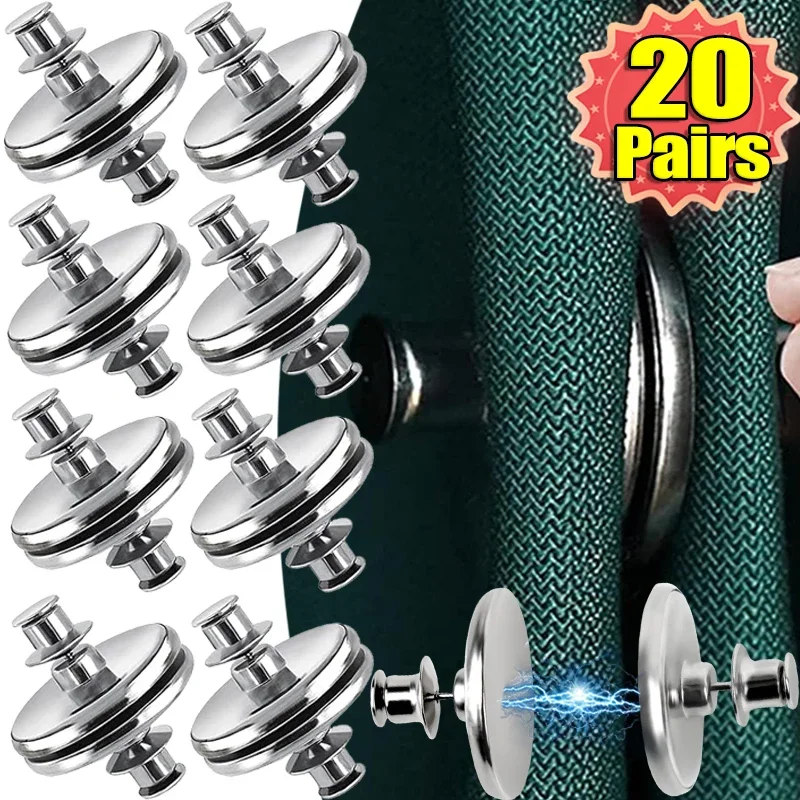 Curtain Magnet Buckles Magnetic Curtain Button Clips Window Close Buttons Adjust Curtains Fixed Fastener Clip Detachable Buckle