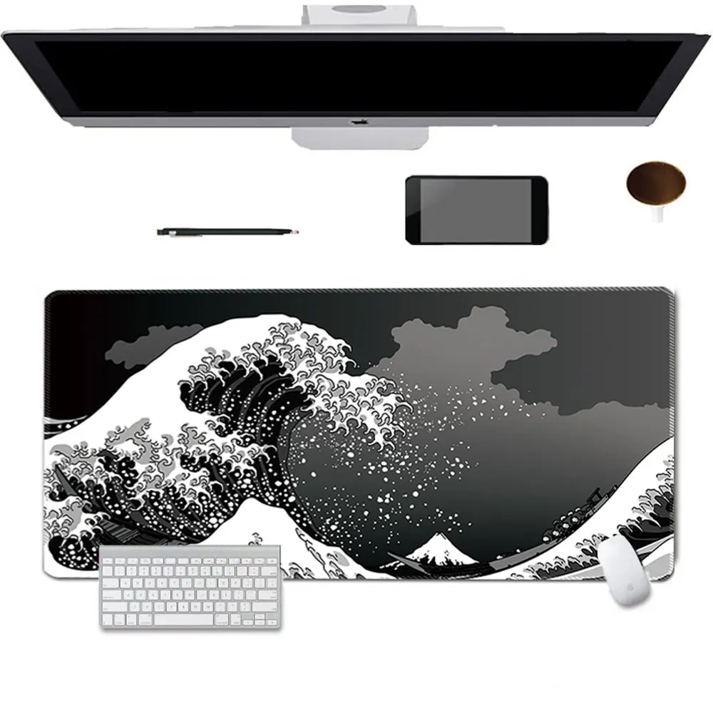 

2MM Desk Pad Protector, Office Desk Mat Large Mouse Pad, Natural Rubber Waterproof Non-Slip PU Desk for Office Computer desk Mat