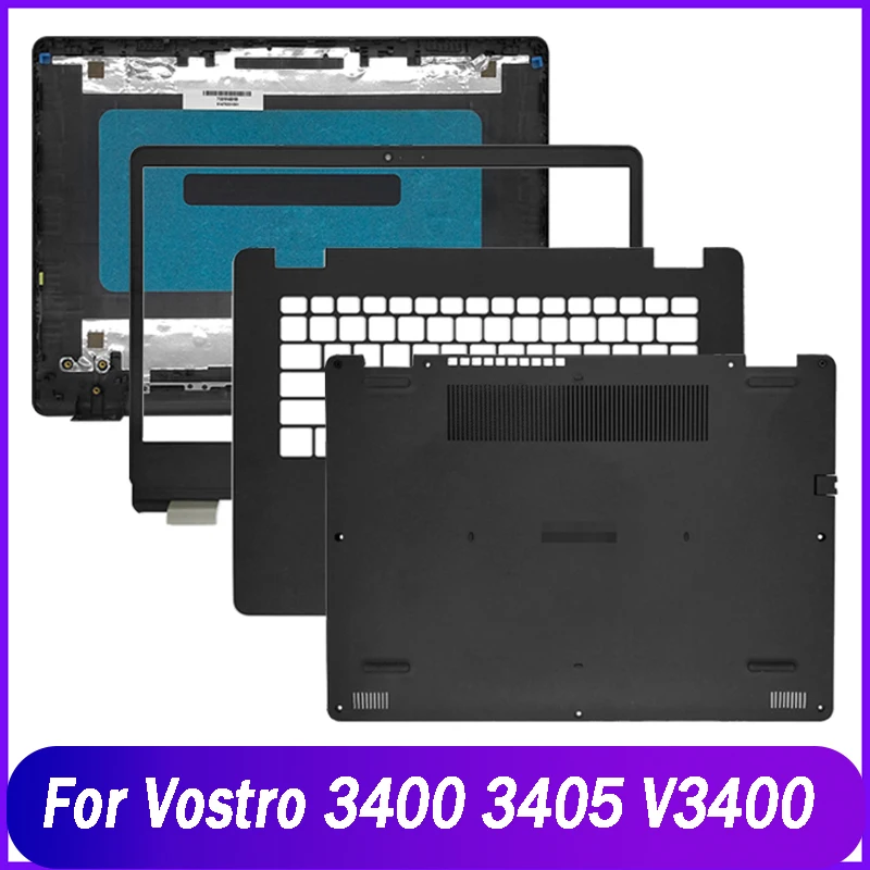 

Новая задняя крышка для ноутбука Dell Vostro 3400 3405 V3400, задняя крышка ЖК-дисплея, передняя панель, Упор для рук, Верхняя Нижняя основание, цвет черный/серебристый