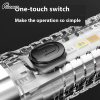 Multi-function Mini LED Flashlight Keychain Rechargeable Portable Keychain Light Torch USB Lamp Emergency Camping Lantern