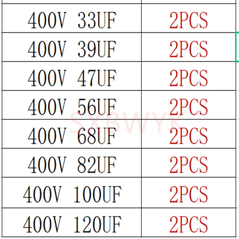 Condensador electrolítico LED LCD TV, 400V, 450V, 500V, 570V, 10UF, 18, 21UF, 22, 27, 33UF, 39UF, 47UF, 53, 56, 68UF, 82, 100UF, 120, 150, 220UF