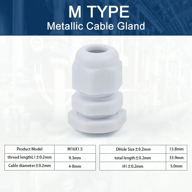 5pcs ip68 Kabel verschraubung wasserdicht verstellbare Kabelst ecker m12/m16/m18/m20/m22/m25/m27/m30 Kunststoff verbindungen schwarz weiß diy go