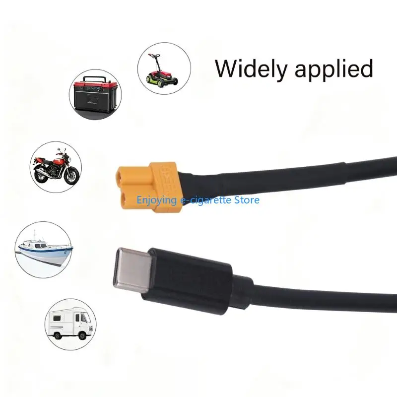 XT30 Cable for Battery Packs, USB C to XT30 Female Connection Line for Battery Charging and Daily Charging Tasks Y4QF