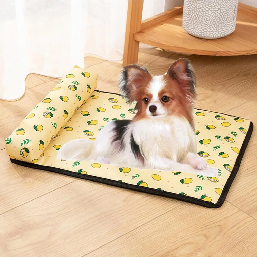 Pet Cooling Mat，Lovely Patterns，Ice Silk，Kitty Cooling Pad，Cartoon Print，Pet Dog Cat Cooling Mat，Pet Supplies