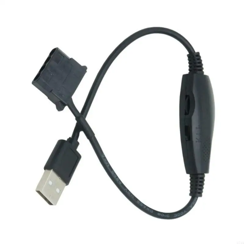 L74A USB إلى 4PIN PWM 5V إلى 12V تعزيز خط USB Sleeved PC مروحة محول محول محول الطاقة