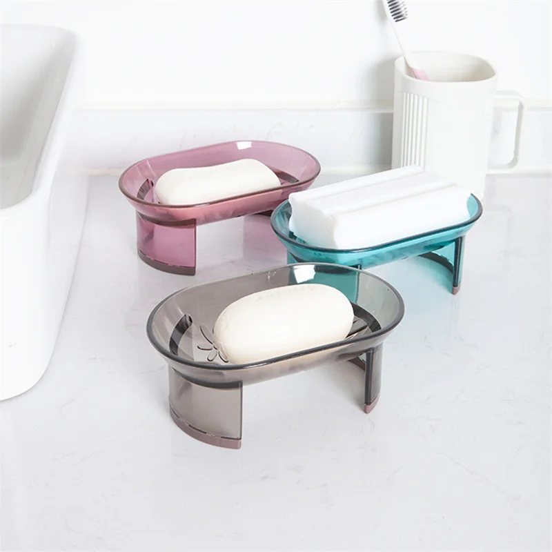 High Foot Soap Box Creative Large Drain Fertilizer Soap Holder Rectangular Home Wash Table Soap Box Soap Box Toilet