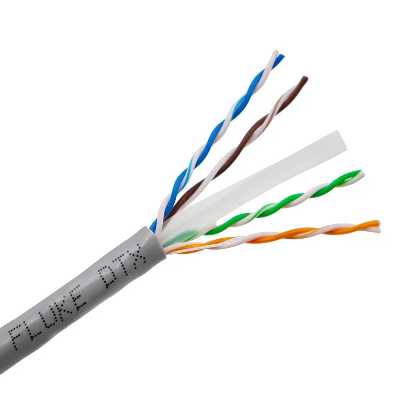 High Quality 1000ft 10GB 305M UTP Cat6 Ethernet Cable POE++ Support ROHS-3 Compliant 23AWG Solid Bare Copper Cat 6 Compliant