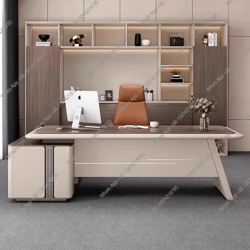 S Boss Desk And Chair Combination Simple Modern President Desk Manager Supervisor Large Desk Office Furniture Set