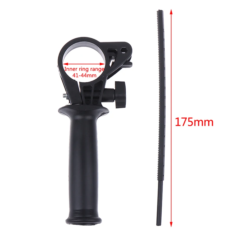 Electric Drill Electric Hammer Handle Inner Ring 41-44mm Hammer Handle With 175mm Ruler Depth Gauge Power Tool Accessories