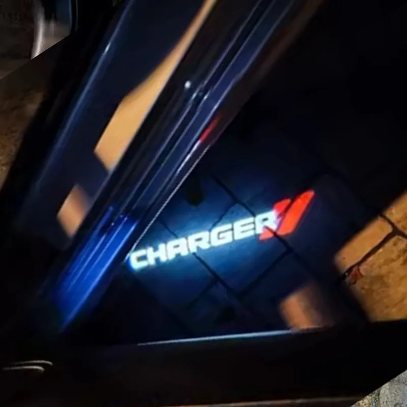 

LED Car Door Logo Projector Welcome Ghost Shadow Light Accessorie For Dodge Charger 2006-2019 Magnum 2005-2008 Avenger 2008-2014