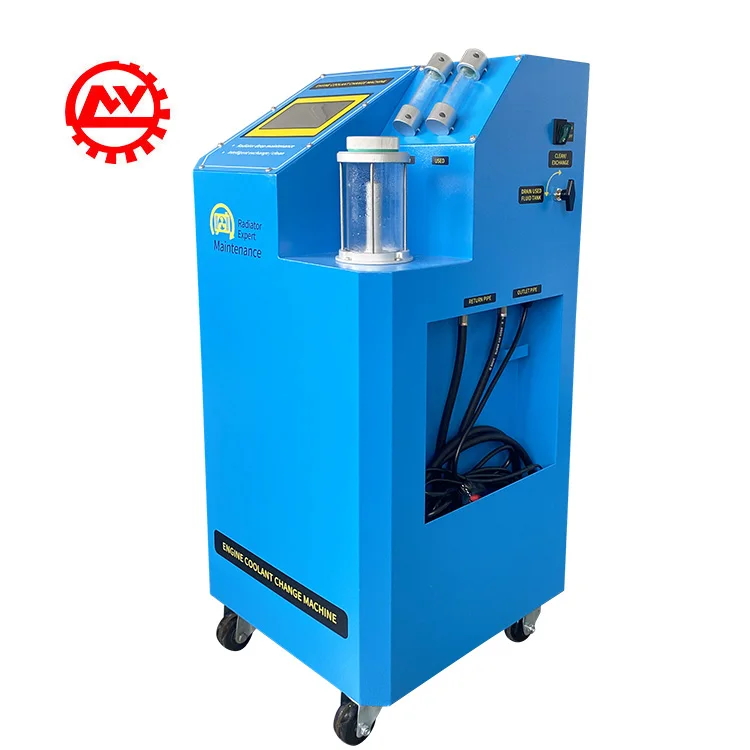 Fully Automatic Radiator Cooling System Flush 7 Inch Touch Screen Antifreeze Fluid Replace Automotive Coolant Exchange Machine