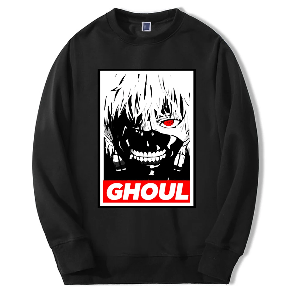 

Tokyo Ghoul Anime Print Sweatshirts Hoodie Japan Mangas Mens Harajuku Streetwear Long Sleeve Crewneck Fashion Clothes Pullover