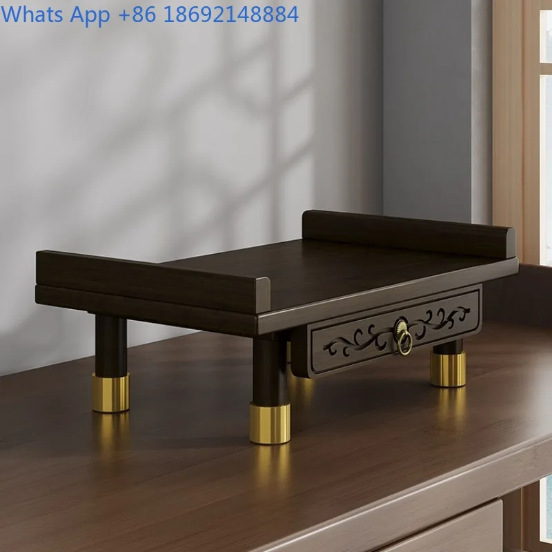 

Настольный небольшой столик для предложений Будда, блеск Гуаньинь, Бог богатства, блеск, буддийский стол для предложений, мини-настенный подвесной столик