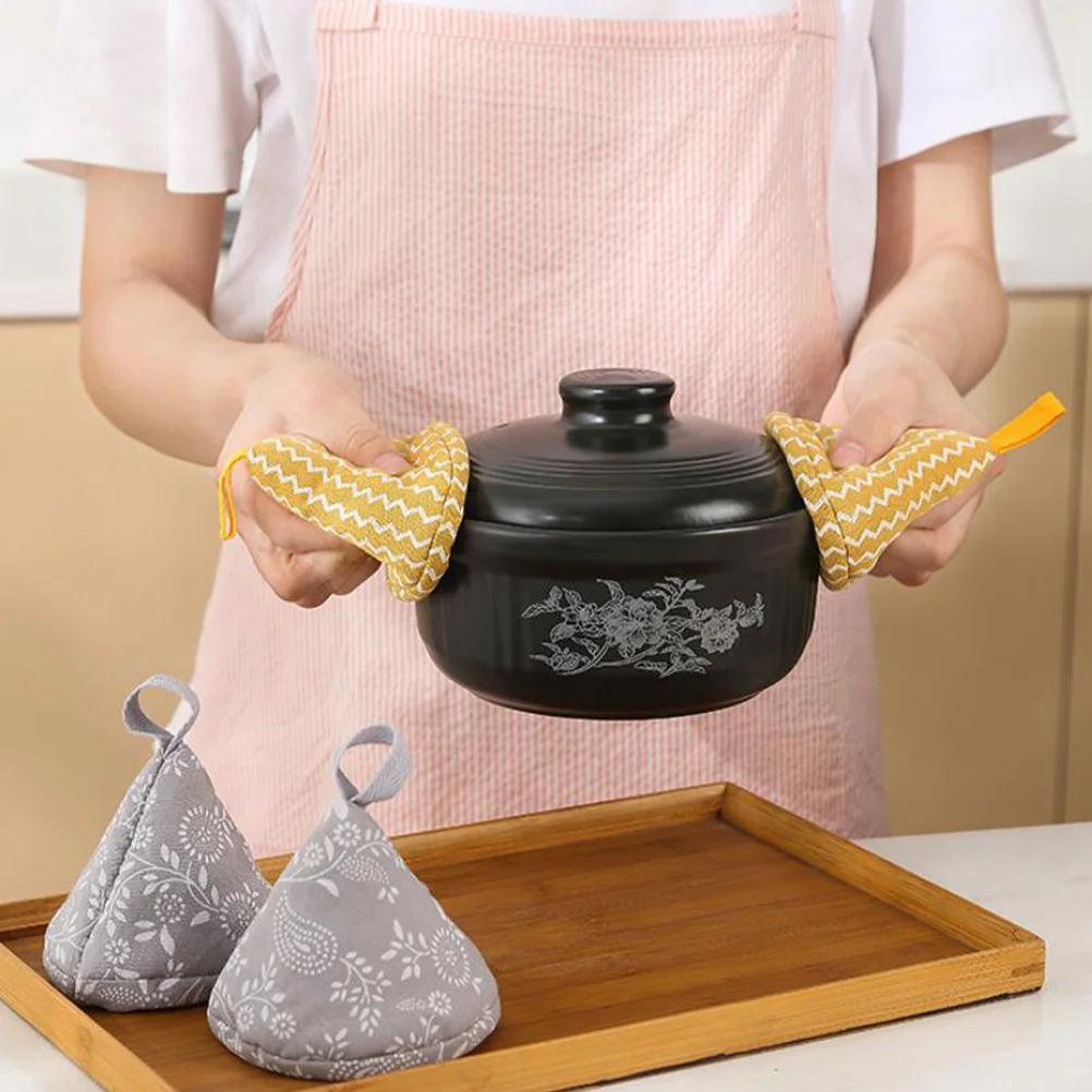 

2Pcs Versatile Anti-Scald Pot Lid Knob Cover Heat-Resistant Kitchen Helper Pot Knob Covers Anti-Scald Sleeves Kitchen Accessory