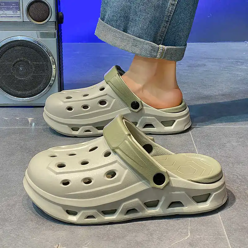 

Ete Sling Back Slippers Indoor Men's Black Loafers Shoes Sandals Summer Man Sneakers Sport Lowest Price 2025g Beskete