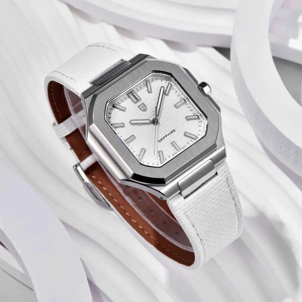 PAGANI DESIGN Top Brand Men Watch Sapphire Glass Waterproof Quartz Wristwatch Stainless Steel VH31 Luminous Gift Watches for Men view 4