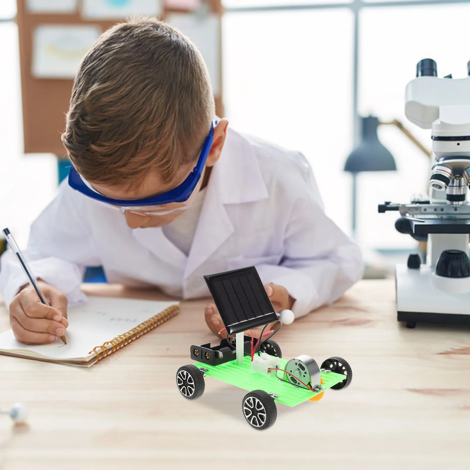 

Solar Powered Car Solar Energy DIY Science Educational Project Assembly Experiment Learning Kit Science Experiment Projects