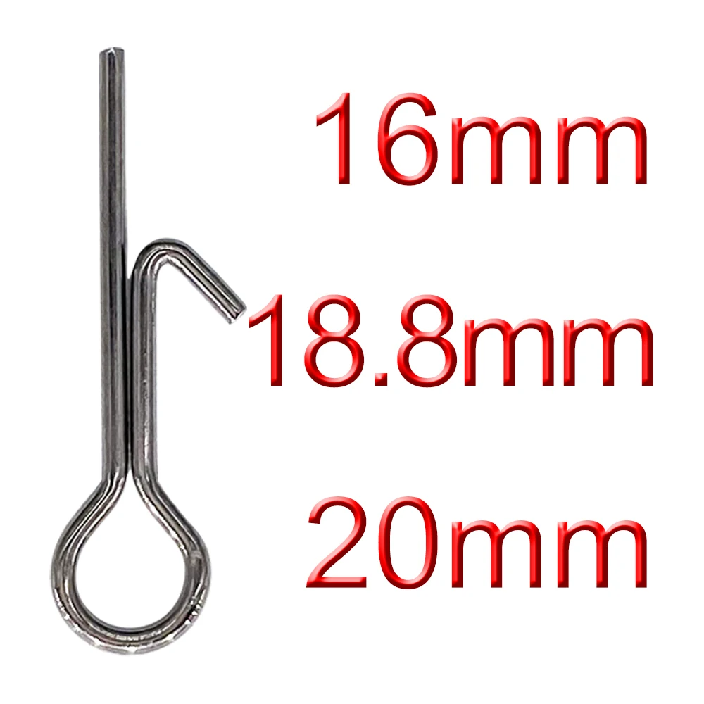 50pcs Fishing Bait Stinger Spike Hook Connecting Pins Needle Fixed Lock Assist Soft Lure Fishing Accessories Tools