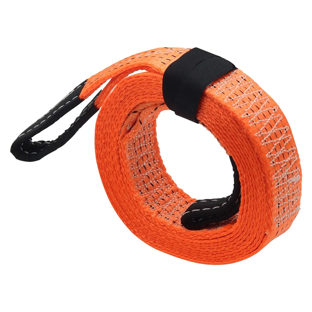 Polyester Recovery Strap 5 Tons Capacity Emergency Off Road Towing Rope Car Road Recovery Tow Strap Towing Accessory for Car