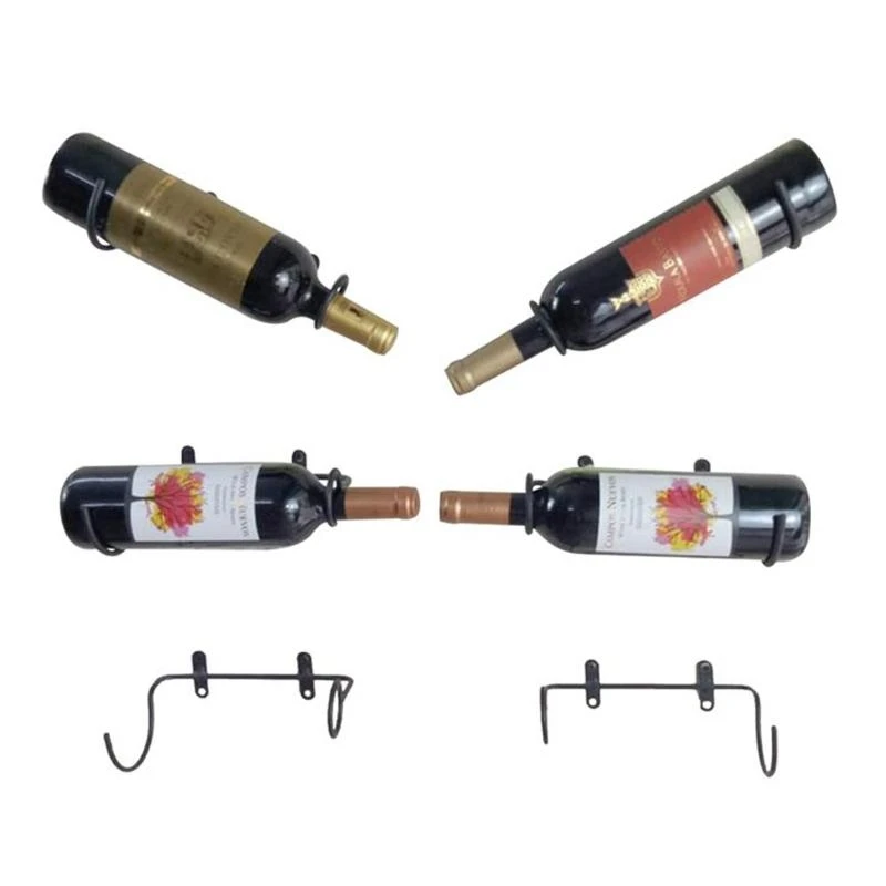 581C Wine Display Shelf Wine Rack with Screws Home Bar Kitchen Storage Organizers
