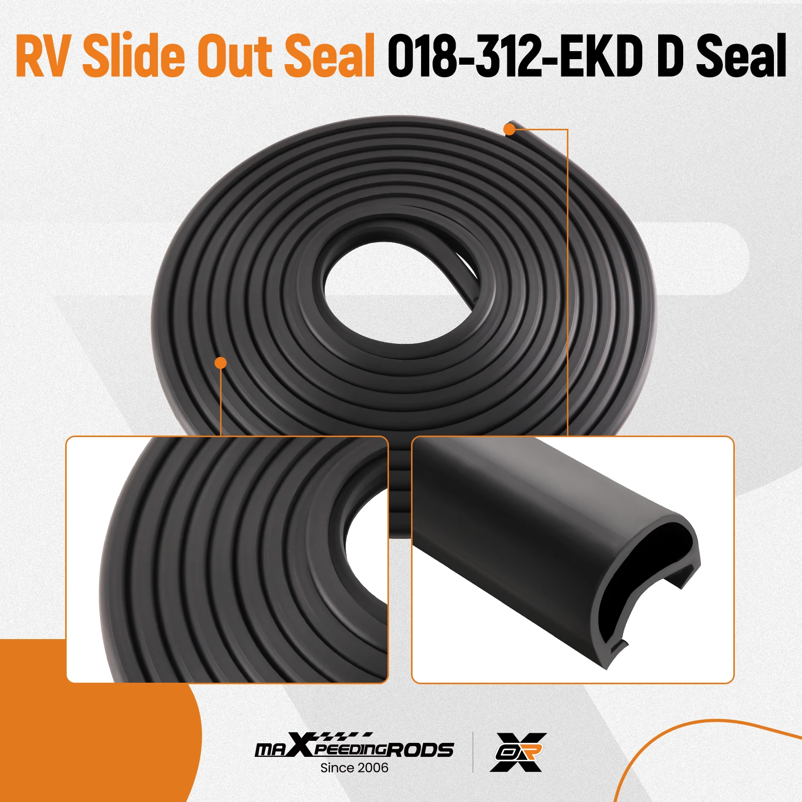 Slide Out Wiper Seal for Most RVs and Travel Trailers with Different Brands 018-312-EKD 018-341EK